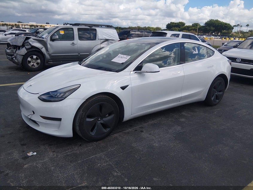 Vin: 5yj3e1ea2lf799730, lot: 46883657, tesla model 3 standard range plus rear-wheel drive/standard range rear-wheel drive 20202
