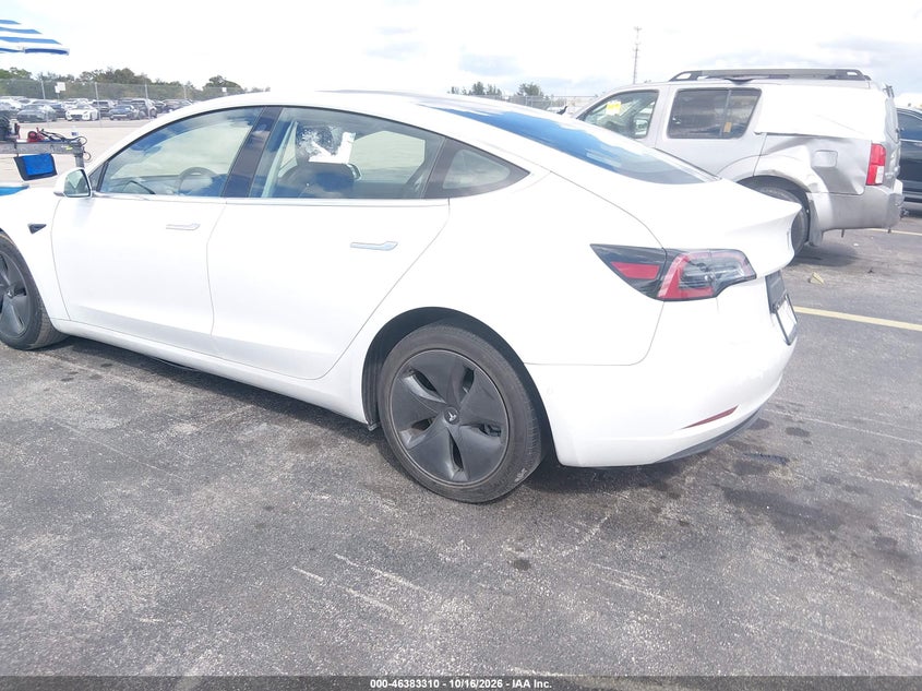 Vin: 5yj3e1ea2lf799730, lot: 46883657, tesla model 3 standard range plus rear-wheel drive/standard range rear-wheel drive 20203