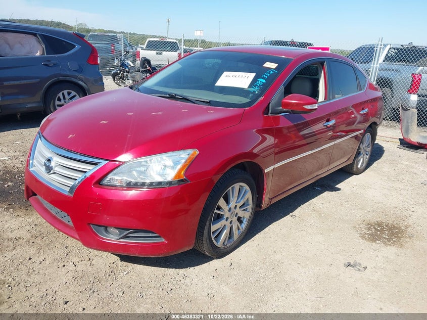 Vin: 3n1ab7ap3dl776279, lot: 46883668, nissan sentra sl 20132