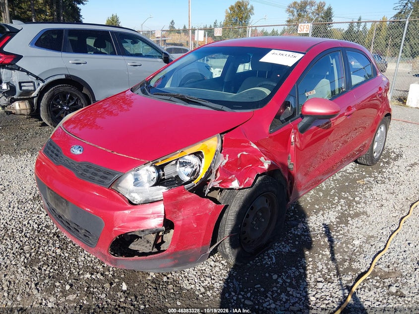 Vin: knadm5a31d6190578, lot: 46883675, kia rio lx 20132