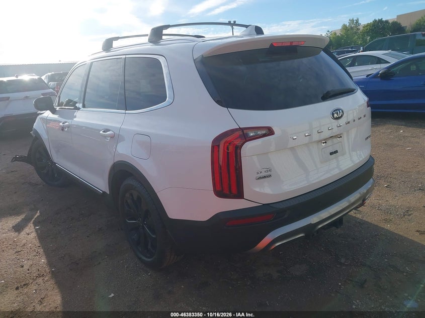 Vin: 5xyp3dhc1mg107361, lot: 46883697, kia telluride ex 20213