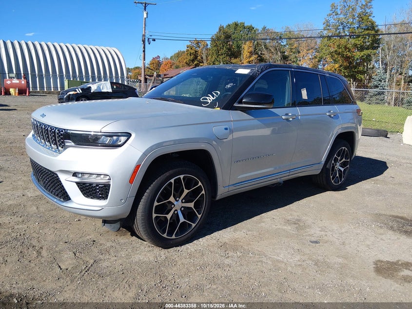 Vin: 1c4rjye62p8798724, lot: 46883705, jeep grand cherokee 4xe summit reserve 20232