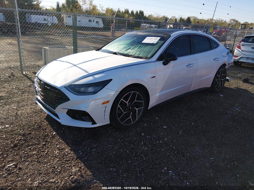 Vin: kmhl14jc9na221460, lot: 46883727, hyundai sonata n line 20222