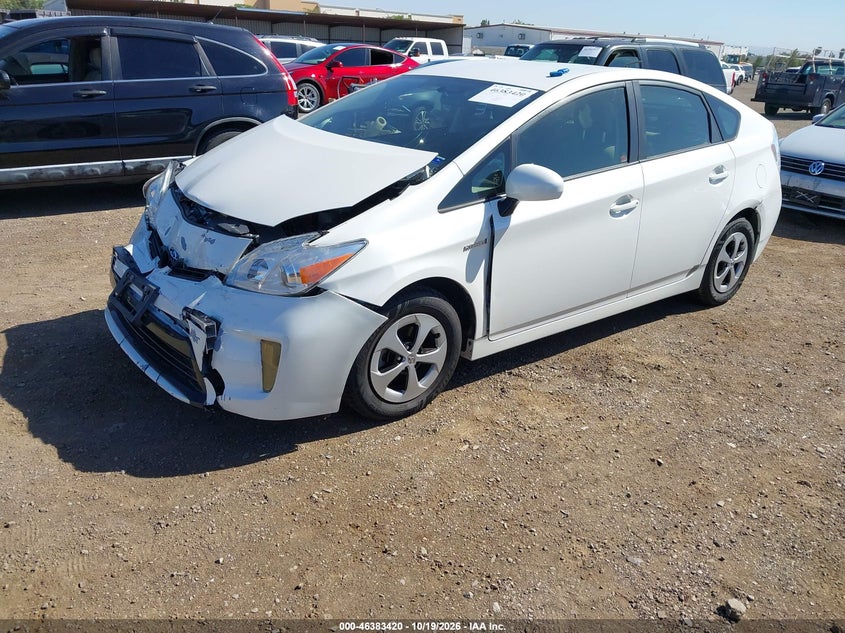 Vin: jtdkn3du9c5494617, lot: 46883767, toyota prius two 20122