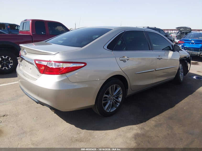 Vin: 4t1bf1fkxgu122434, lot: 46883772, toyota camry se 20164