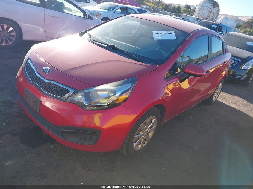2013 Kia Rio Ex, Обычный износ, IAAI, VIN KNADN4A39D6232082 — фото 2