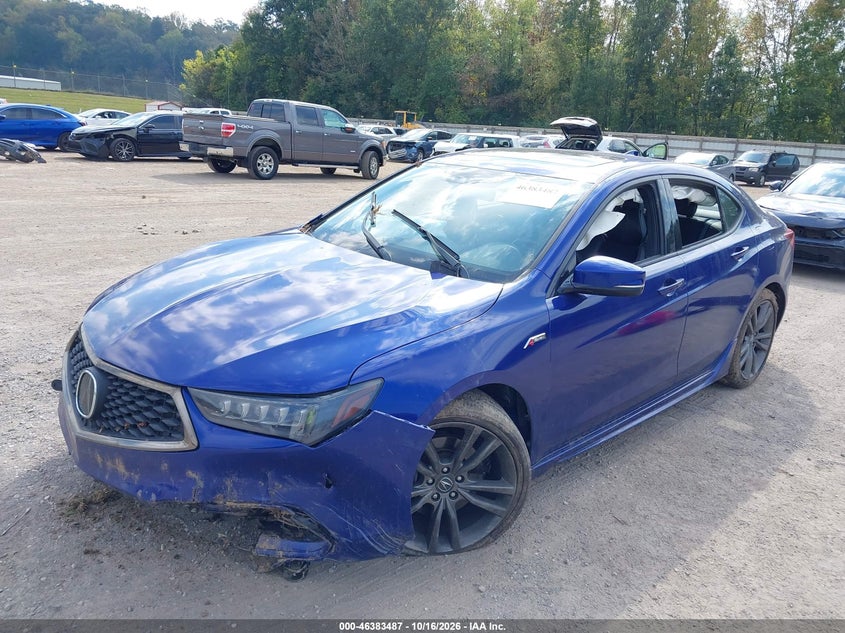 Vin: 19uub2f62ja010464, lot: 46883834, acura tlx tech   a-spec pkgs 20182