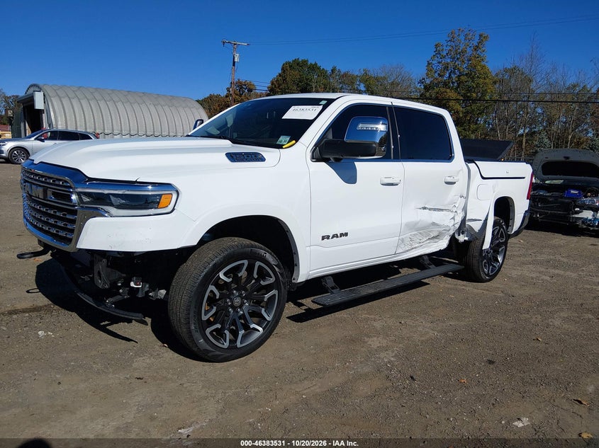 Vin: 1c6srfhp4sn595337, lot: 46883878, ram 1500 limited longhorn  4x4 5'7 box 20252