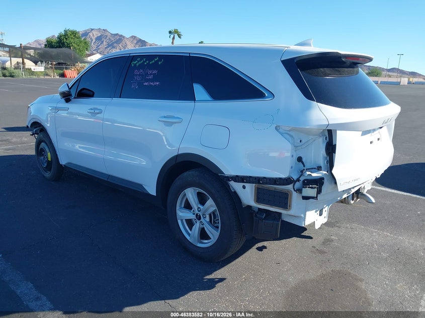Vin: 5xyrg4jc8sg389454, lot: 46883929, kia sorento lx 20253