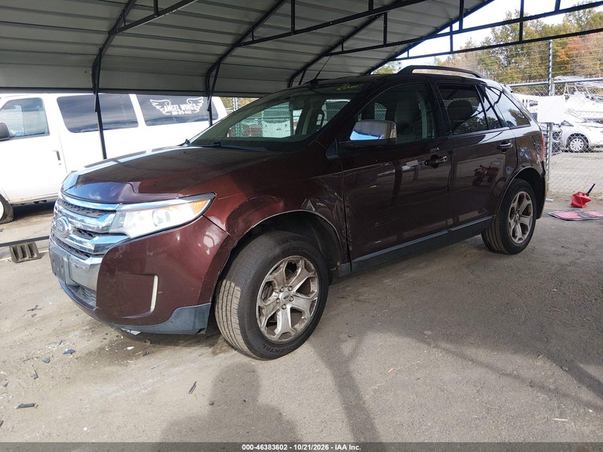 Vin: 2fmdk4jc8cba39221, lot: 46883949, ford edge sel 20122