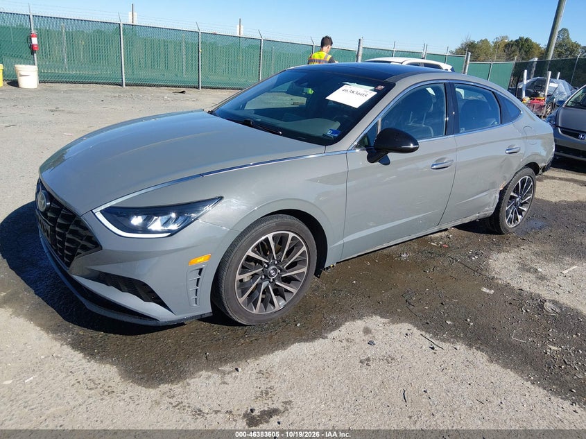 2020 Hyundai Sonata Sel Plus, Left Side, IAAI, VIN 5NPEJ4J28LH040506 — photo 2