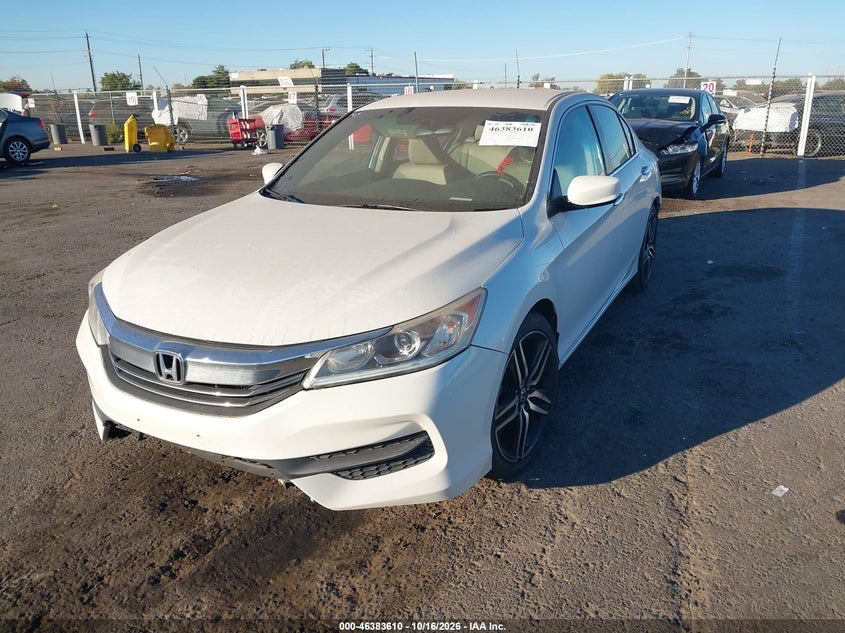 Vin: 1hgcr2f33ha281024, lot: 46883957, honda accord lx 20172