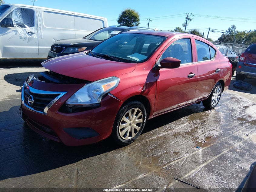 2017 Nissan Versa 1.6 S+, Front End, IAAI, VIN 3N1CN7APXHL846057 — photo 2