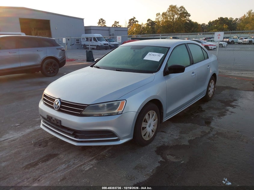 Vin: 3vw2k7aj0fm269301, lot: 46884083, volkswagen jetta 2.0l s 20152