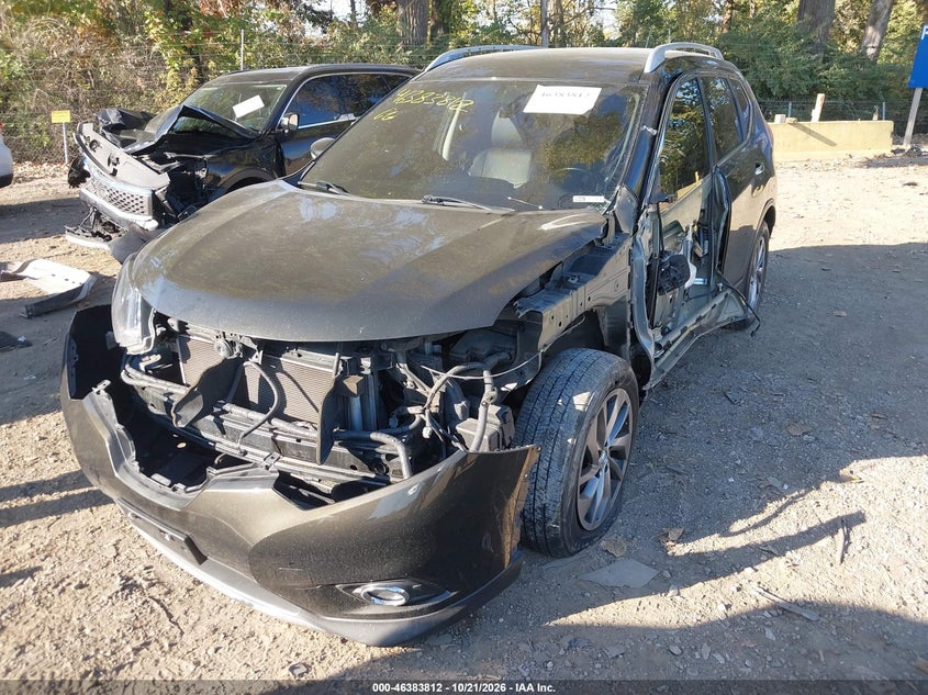 Vin: 5n1at2mt7fc864476, lot: 46884159, nissan rogue sl 20152