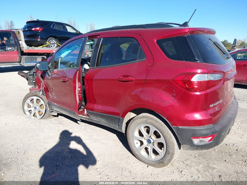Vin: maj6p1ul8jc170497, lot: 46884166, ford ecosport se 20183