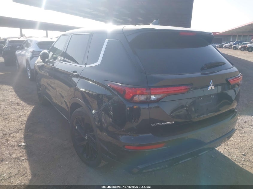 Vin: ja4j4va81rz053352, lot: 46884175, mitsubishi outlander se black edition w/pano roof s-awc 20243