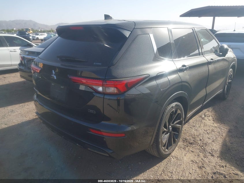 Vin: ja4j4va81rz053352, lot: 46884175, mitsubishi outlander se black edition w/pano roof s-awc 20244