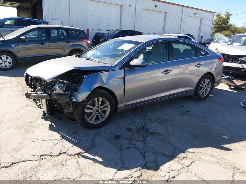 Vin: 5npe24af4hh569135, lot: 46884186, hyundai sonata se 20172
