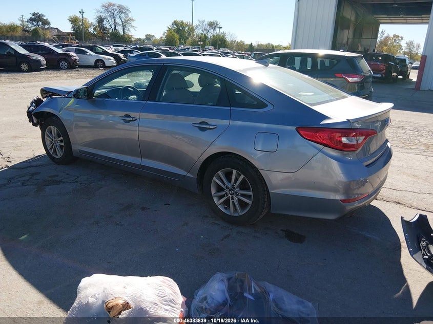 Vin: 5npe24af4hh569135, lot: 46884186, hyundai sonata se 20173
