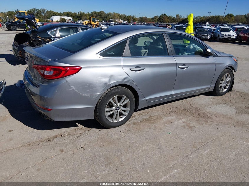 Vin: 5npe24af4hh569135, lot: 46884186, hyundai sonata se 20174