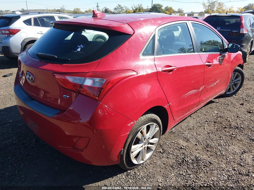 Vin: kmhd35le1du106898, lot: 46884209, hyundai elantra gt 20134