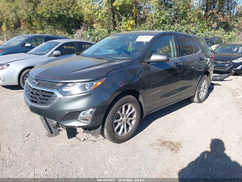 2019 Chevrolet Equinox Lt, Удар спереду, IAAI, VIN 3GNAXJEV4KS609914 — фото 2