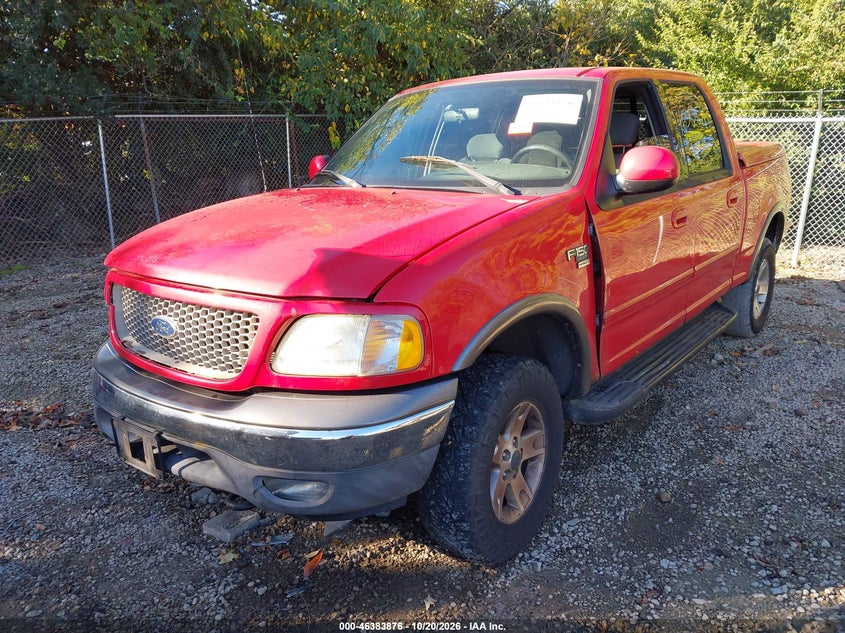 2003 Ford F-150 Lariat/Xlt, Удар спереди, IAAI, VIN 1FTRW08L03KC91449 — фото 2