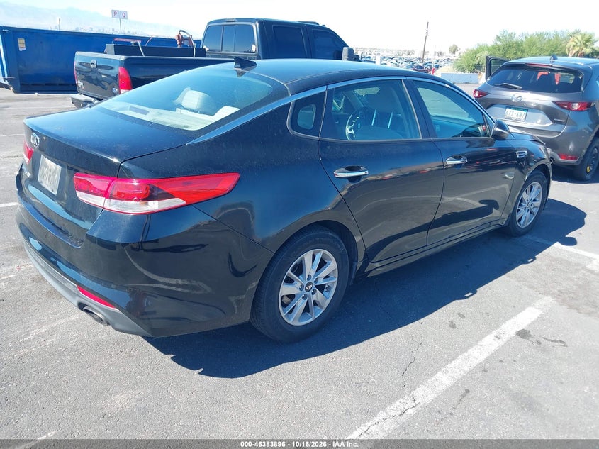 Vin: 5xxgt4l35gg035628, lot: 46884243, kia optima lx 20164