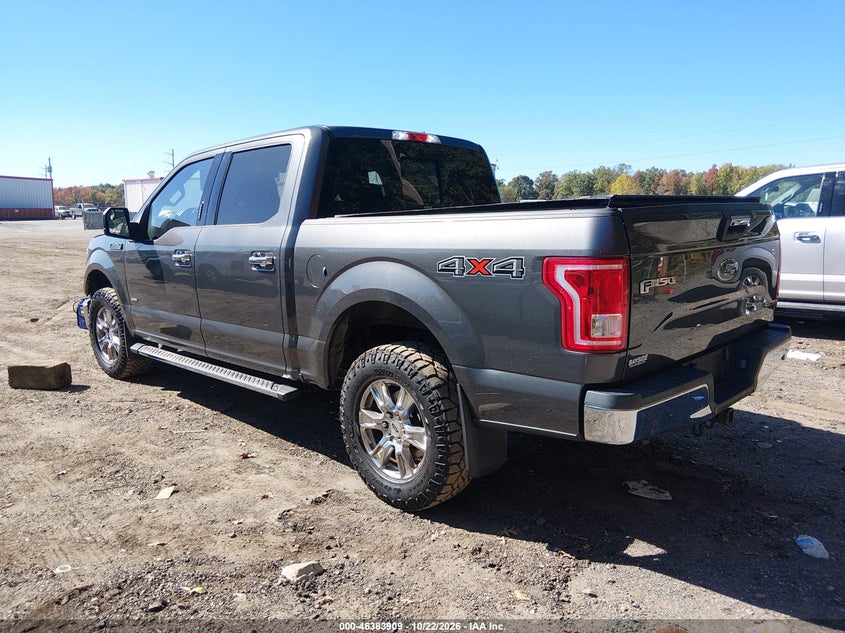 Vin: 1ftew1eg5gfc04316, lot: 46884256, ford f-150 xlt 20163