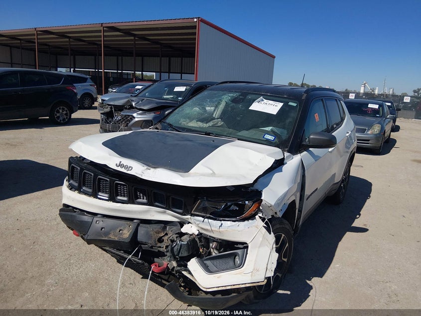 Vin: 3c4njddb7lt195947, lot: 46884263, jeep compass trailhawk 4x4 20202