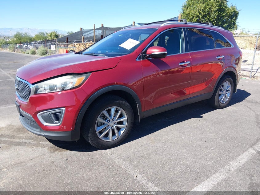 Vin: 5xypg4a37gg134664, lot: 46884307, kia sorento 2.4l lx 20162