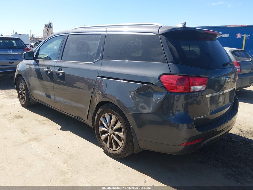 Vin: kndmc5c12f6045523, lot: 46884310, kia sedona ex 20153