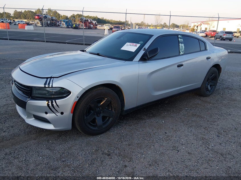 Vin: 2c3cdxat9kh558418, lot: 46884355, dodge charger police rwd 20192