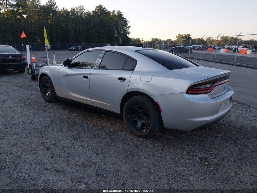 Vin: 2c3cdxat9kh558418, lot: 46884355, dodge charger police rwd 20193