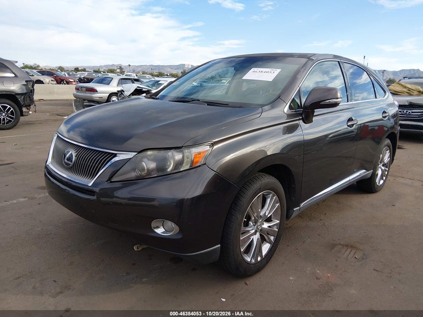 Vin: jtjzb1ba6a2400158, lot: 46884400, lexus rx 450h 20102