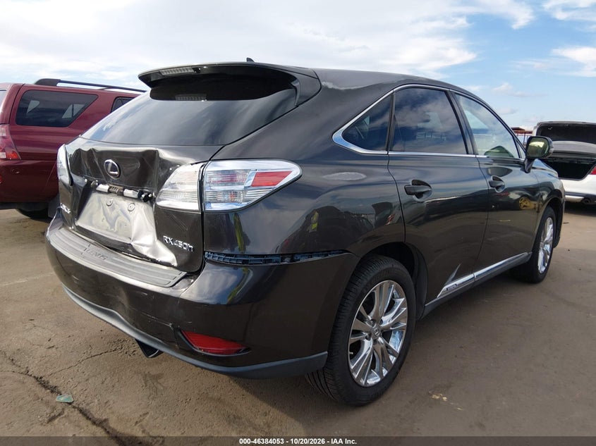 Vin: jtjzb1ba6a2400158, lot: 46884400, lexus rx 450h 20104