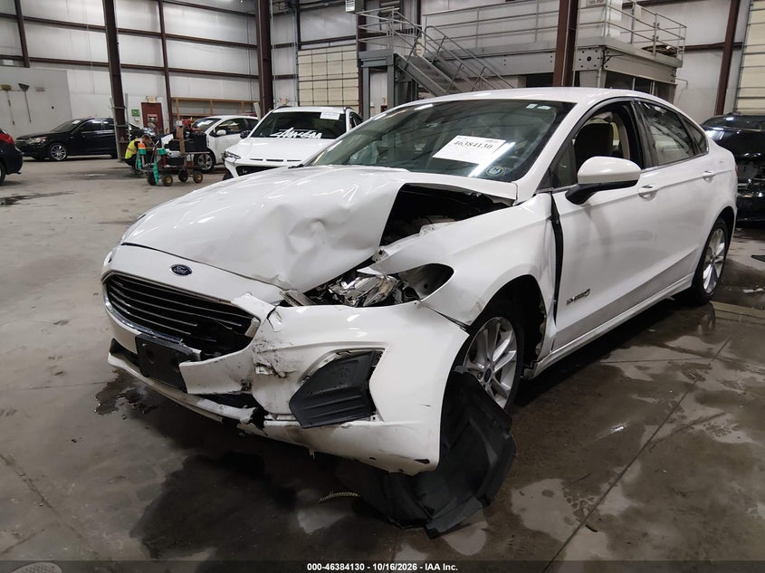 Vin: 3fa6p0lu1kr206344, lot: 46884477, ford fusion hybrid se 20192