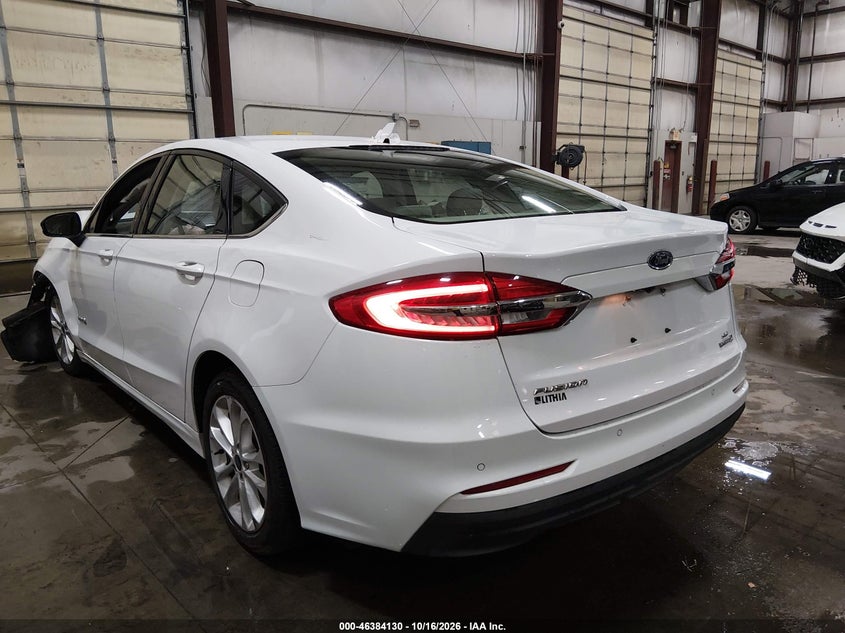Vin: 3fa6p0lu1kr206344, lot: 46884477, ford fusion hybrid se 20193
