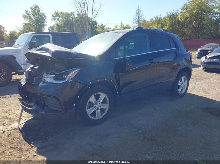 Vin: kl7cjlsbxlb335203, lot: 46884521, chevrolet trax fwd lt 20202