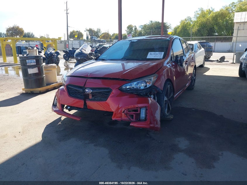 Vin: 4s3gtak60j3721531, lot: 46884542, subaru impreza 2.0i sport 20182