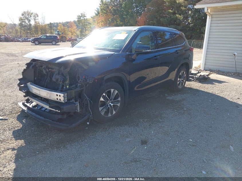 2020 Toyota Highlander Xle, Front End, IAAI, VIN 5TDGZRBHXLS002867 — photo 2