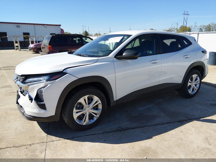 Vin: kl77lfep9tc135301, lot: 46884571, chevrolet trax fwd ls 20262