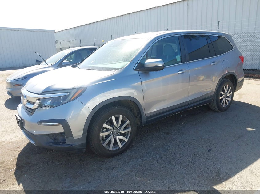 2020 Honda Pilot 2Wd Ex-L, Right Rear, IAAI, VIN 5FNYF5H56LB029135 — photo 2