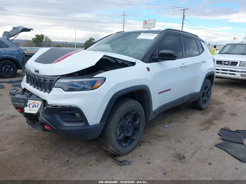 Vin: 3c4njddn7pt512853, lot: 46884842, jeep compass trailhawk 4x4 20232