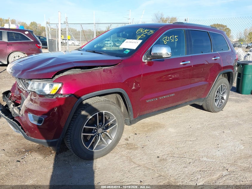 Vin: 1c4rjfbg5hc794800, lot: 46884862, jeep grand cherokee limited 4x4 20172