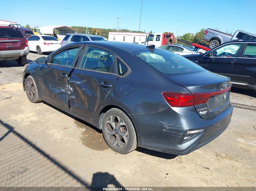 Vin: 3kpf24adxke116295, lot: 46884871, kia forte lxs 20193