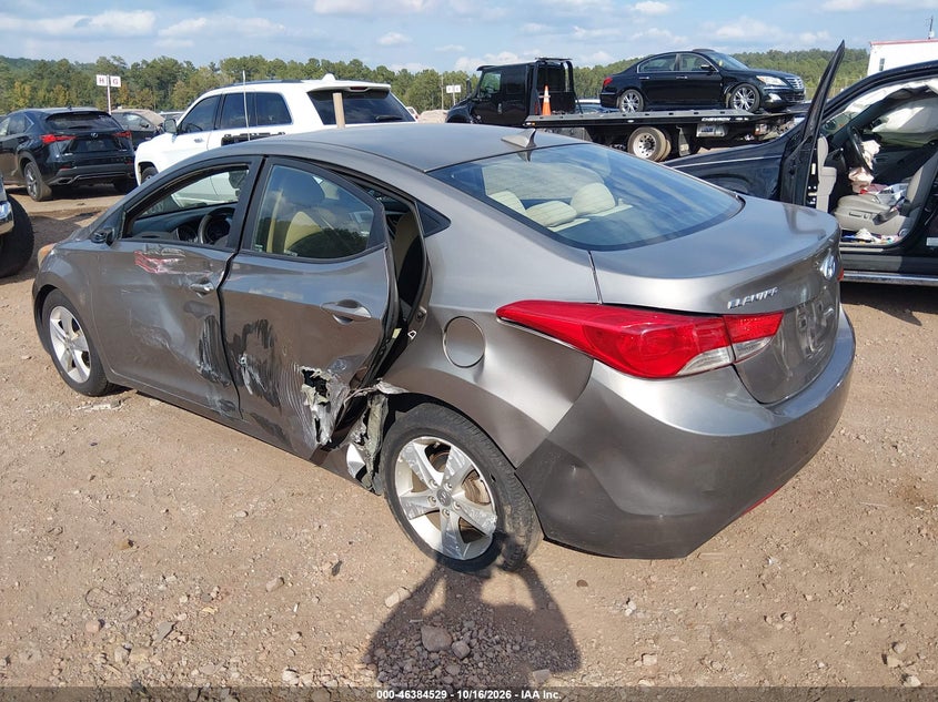 Vin: 5npdh4aexdh412365, lot: 46884876, hyundai elantra gls 20133