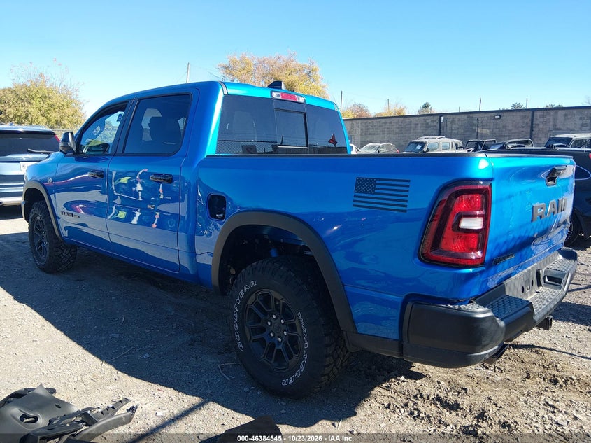 Vin: 1c6srflt0tn399353, lot: 46884892, ram 1500 rebel  4x4 5'7 box 20263