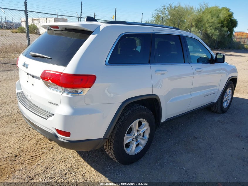 Vin: 1c4rjeag8fc926618, lot: 46884921, jeep grand cherokee laredo 20154